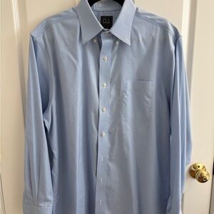 Joseph A. Bank Traveler Tailored Fit Light Blue Dress Shirt